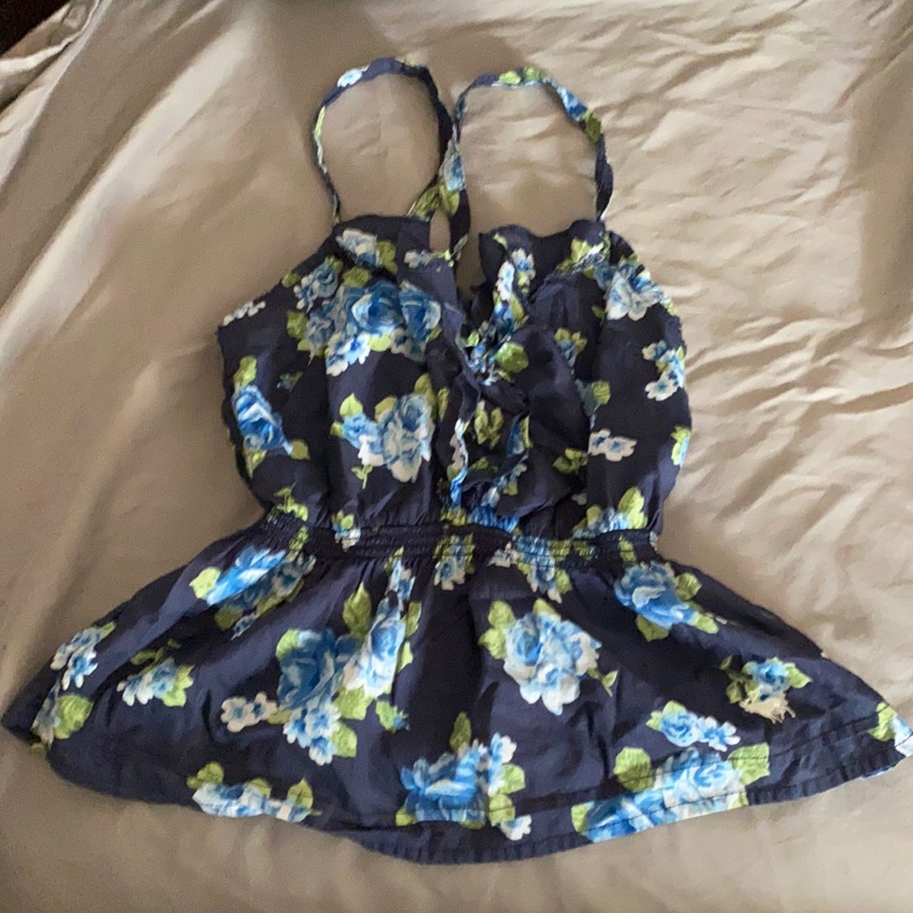 Abercrombie, Navy Blue, Large